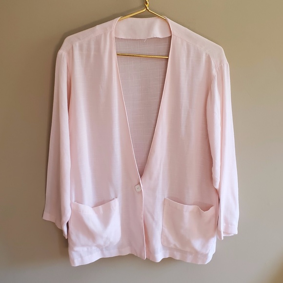 Vintage lightweight pink cardigan - Picture 1 of 3